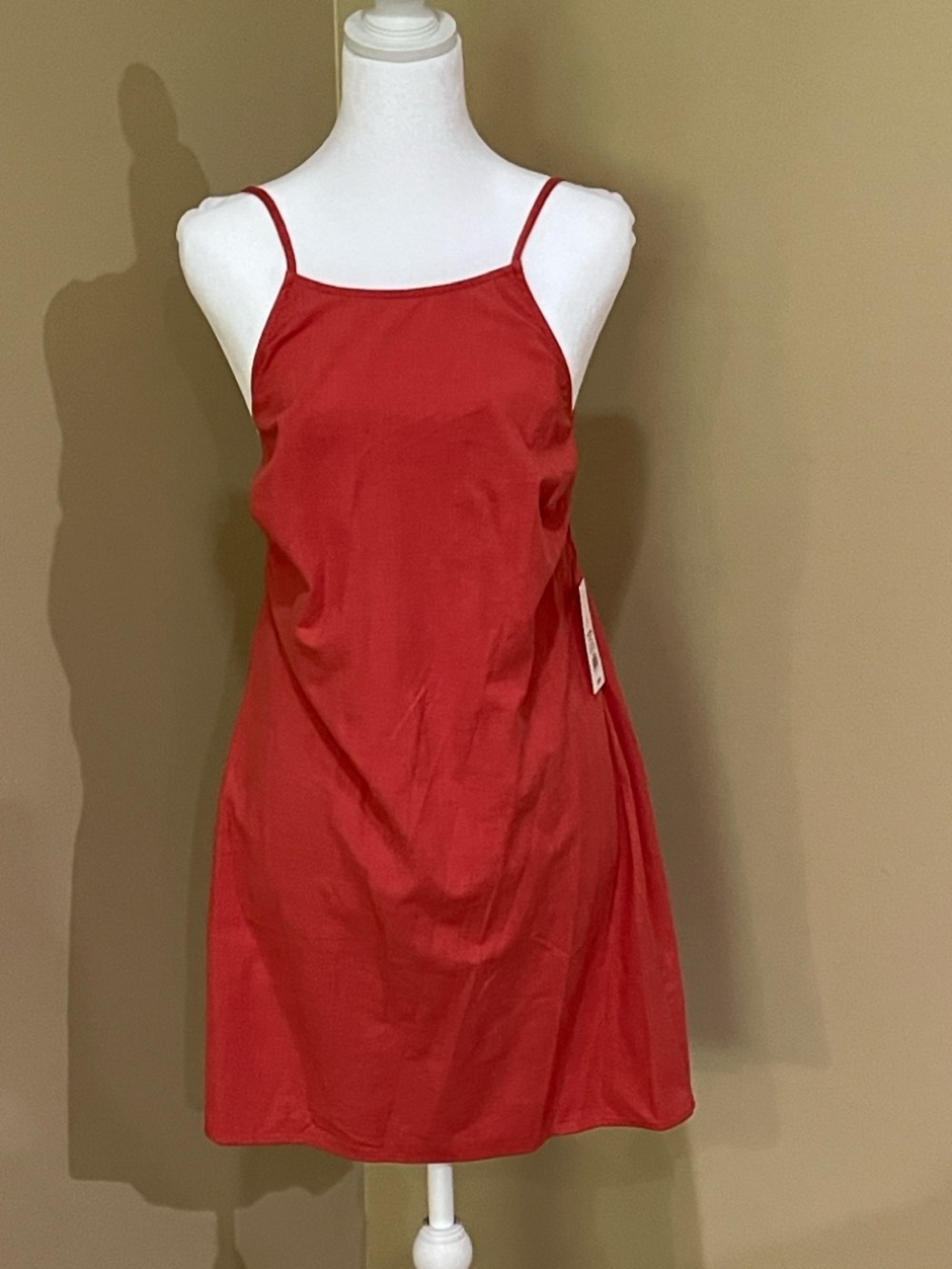 a new day Red Spaghetti-Strap Slip Dress